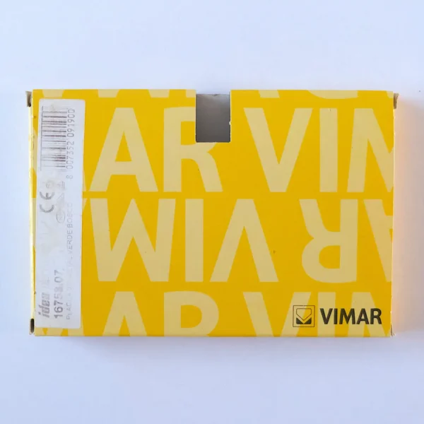 scatola Vimar 16753.07 placca 3 moduli rondò in metallo colore verde